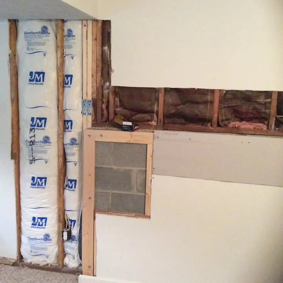 Wall insulation replacement during Contents Cleaning & Restoration in Bartonville